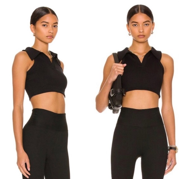 Year Of Ours “The Gabriela Rib Bra Top” In Black Size XS New With Tags! - Picture 1 of 12